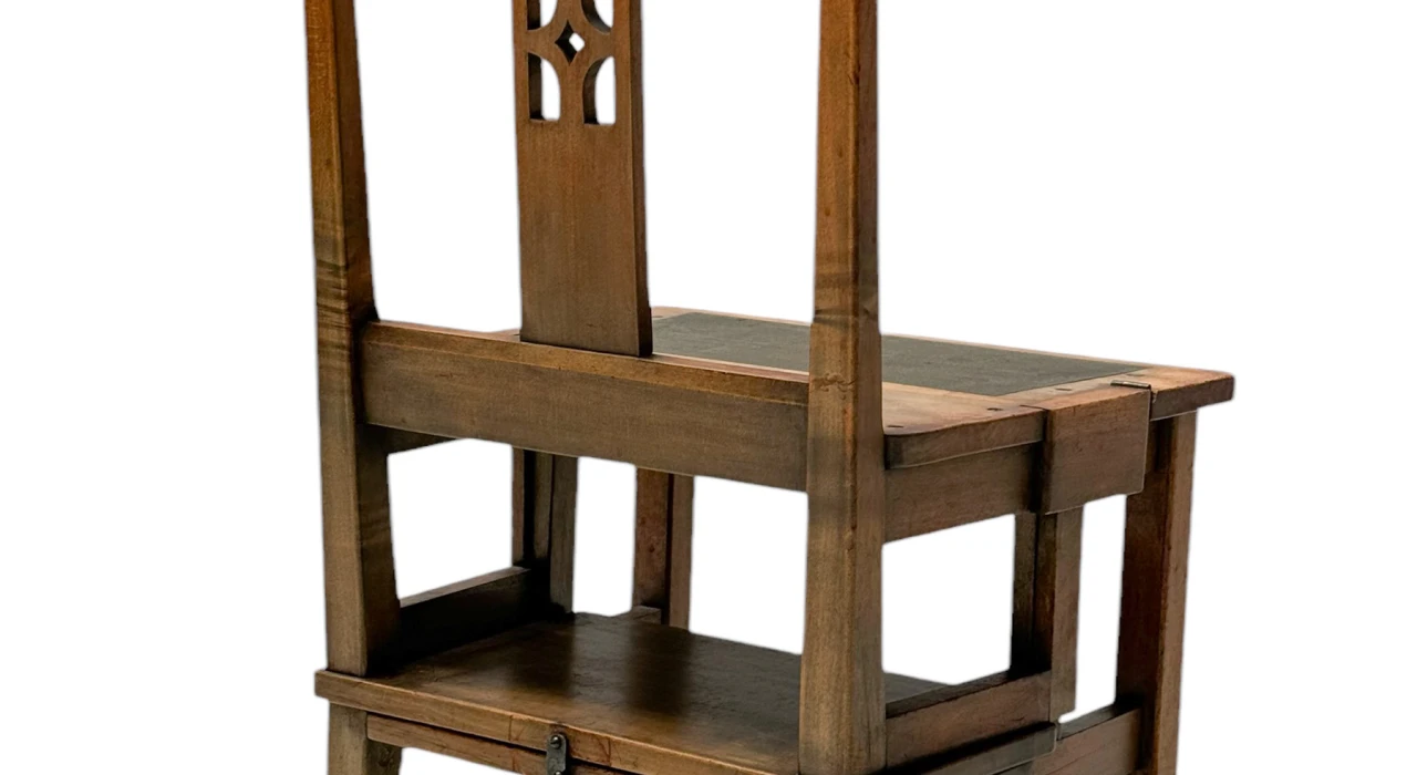 Jac. van den Bosch 't Binnenhuis Art Deco Library Chair or Library Steps, 1916